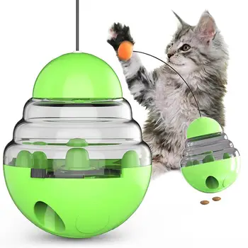 

Funny Cat Toys Pet Training Tool Cat Leaking Food Ball Toy Educational Tumbler Toy Pet Supplies Cat Kitty Toy