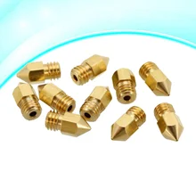 

10PCS 0.4MM Brass Nozzle Tip Extruder Nozzle Head for MK8 3D Printer