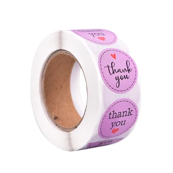 

500pcs Christmas Gift Decoration Sticker For Package Stationery Sticker Per Roll Thank You Sticker Seal Labels