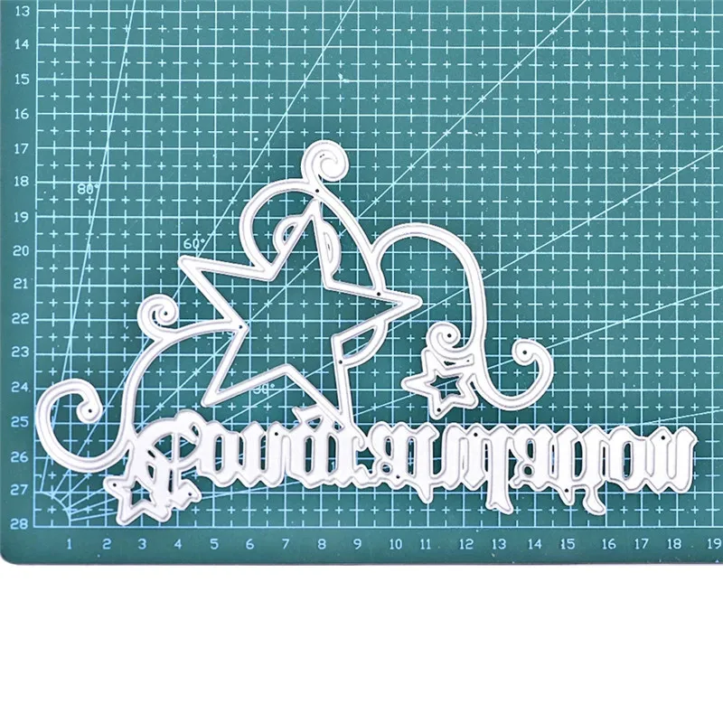 

YaMinSanNiO Star Letters Metal Cutting Dies for Scrapbooking Making Cards Photo Album Decorative Embossing DIY Crafts Stencils