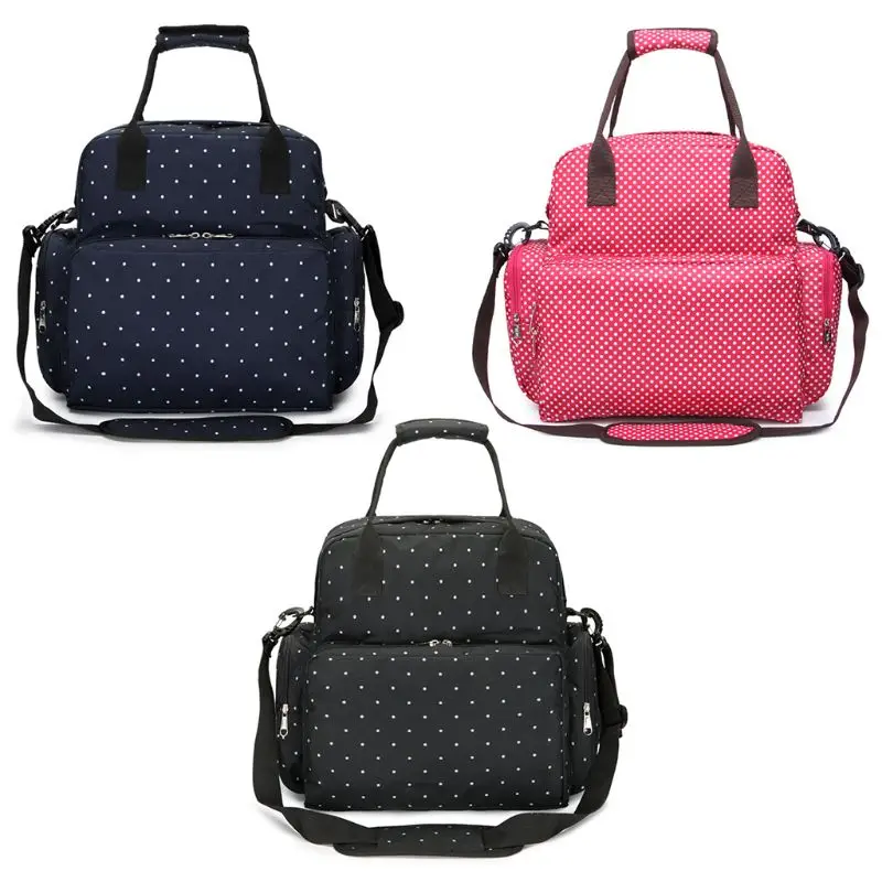  Polka Dot Backpack Diaper Bag Waterproof Baby Nappy Bag Mom Bag for Boy and Girl