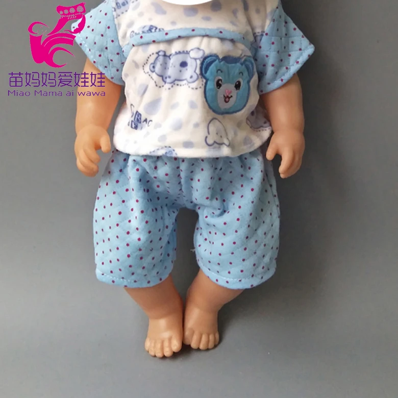 Одежда для куклы 43 см; Одежда для новорожденных; рубашка и штаны; комбинезон; комплект одежды для куклы - Цвет: No 55A