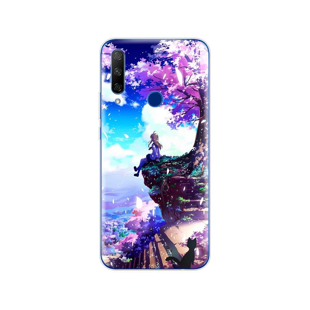 Чехол для huawei honor 9x, мягкий силиконовый чехол, ТПУ, чехол для huawei honor 9x, Премиум класс, с отверстием для отпечатков пальцев, русский, 5,69 дюймов, с рисунком - Цвет: 34516