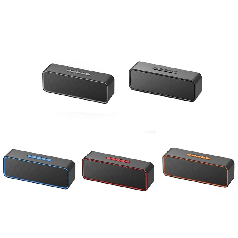 Портативный TWS бас-Колонка Bluetooth беспроводной динамик с микрофоном сабвуфер для IOS Android
