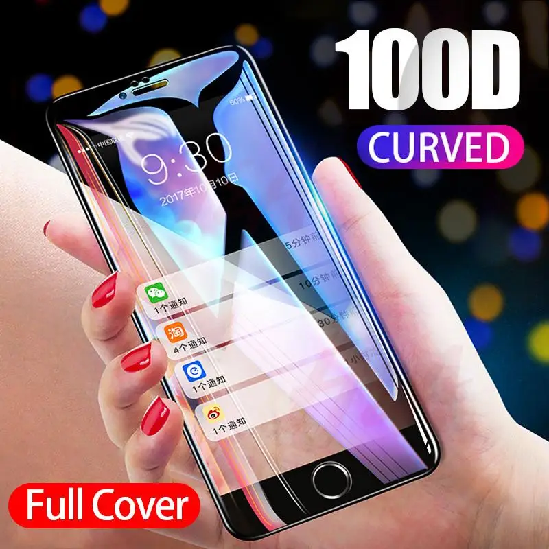 Защитное стекло для iPhone X XR XS MAX противоударное для iPhone 8 7 6 6s Plus Защитное стекло для экрана X XR изогнутые края