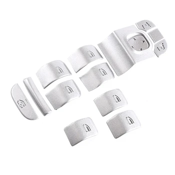 

Car Window Glasses Lift Button Cover Switch Frame Trim for Mercedes Benz a B Class CLA/FLA/GLB 2020 Accessories