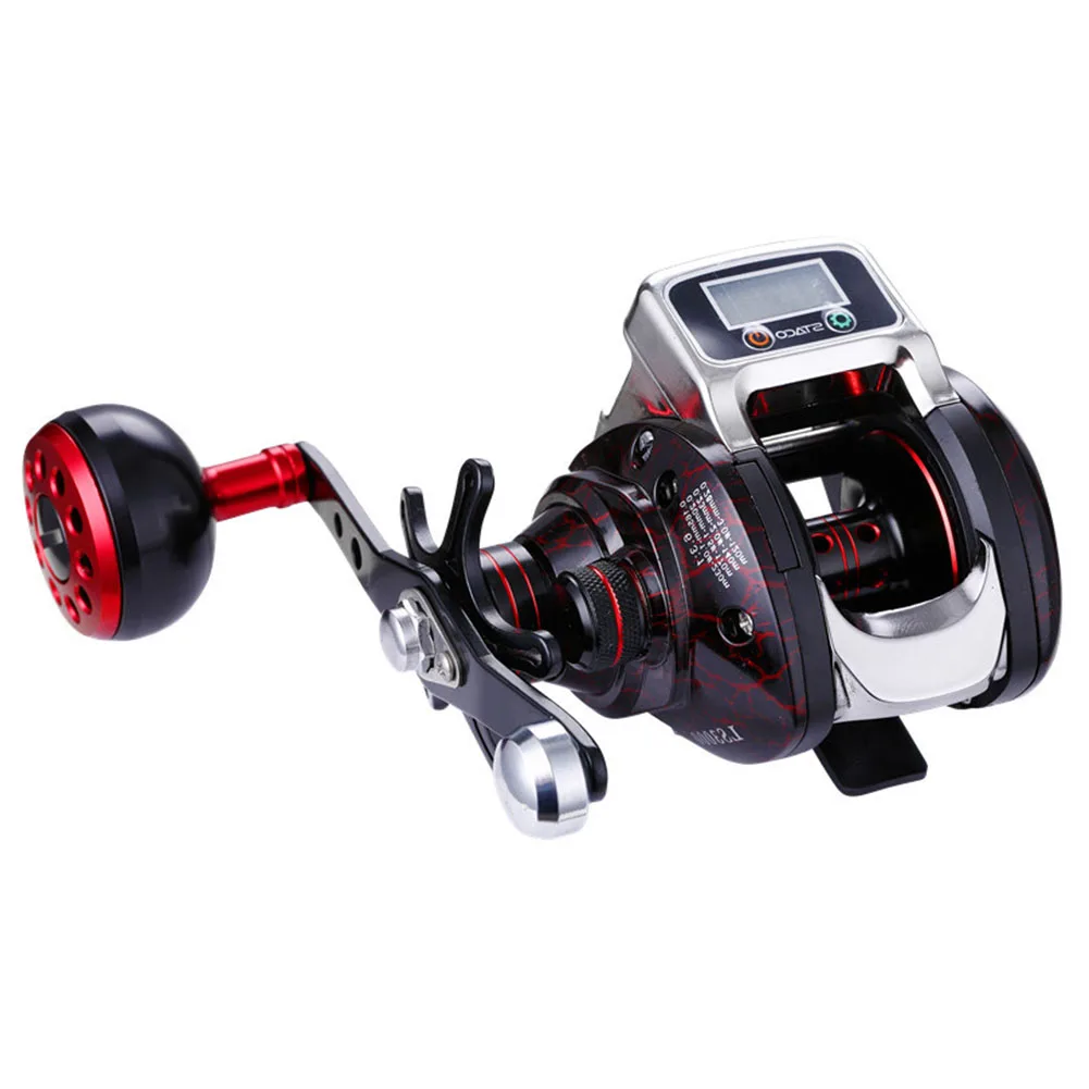 

6.3:1 Aluminium Spool Durable Digital Display Plastic Fishing Reel Hand Spinning Outdoor Portable Easy Install Accessories Tools