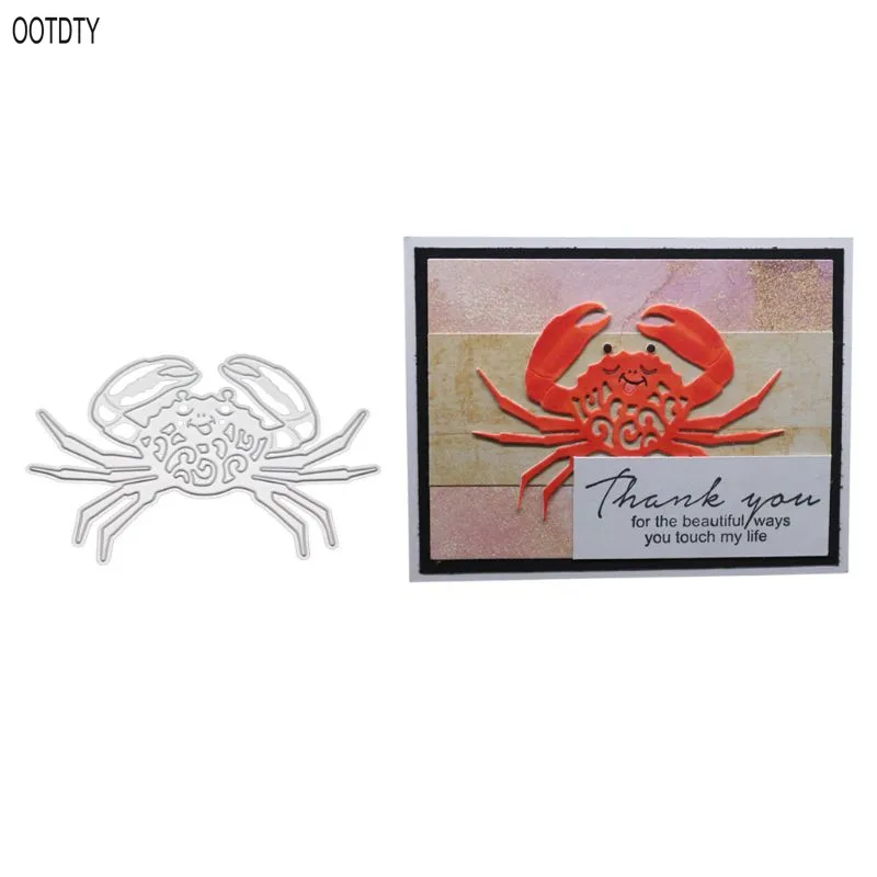 

Crab Metal Cutting Dies Stencil Scrapbooking DIY Album Stamp Paper Card Embossing Decor