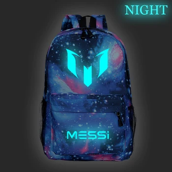 

Luminous Hot Sale Messi Bags Boys Girls Students School Backpack Fashion New Pattern Schoolbag Teens Men Women Travel Knapsack