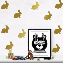 3184 горячие продажи нордический Кролик Милые простые наклейки на стену детская комната спальни декоративные Стикеры для спальни