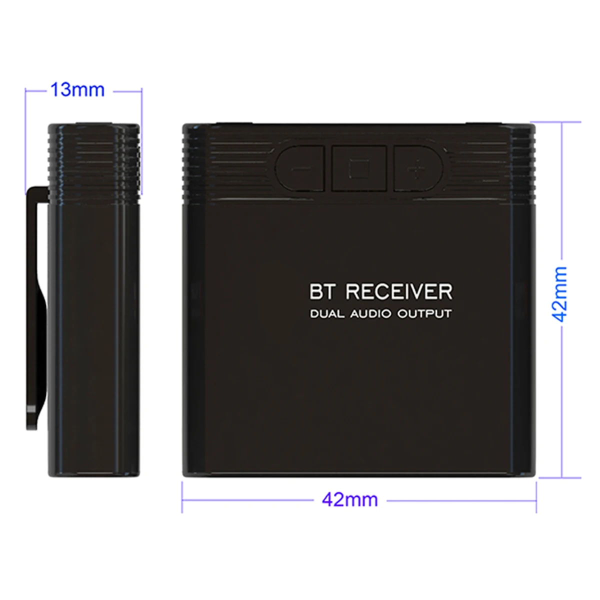 SOONHUA Wireless BT Audio Receiver Dual 3 5mm Audio Output Adapter Audio Receivers With USB Cable For Speaker Headphone