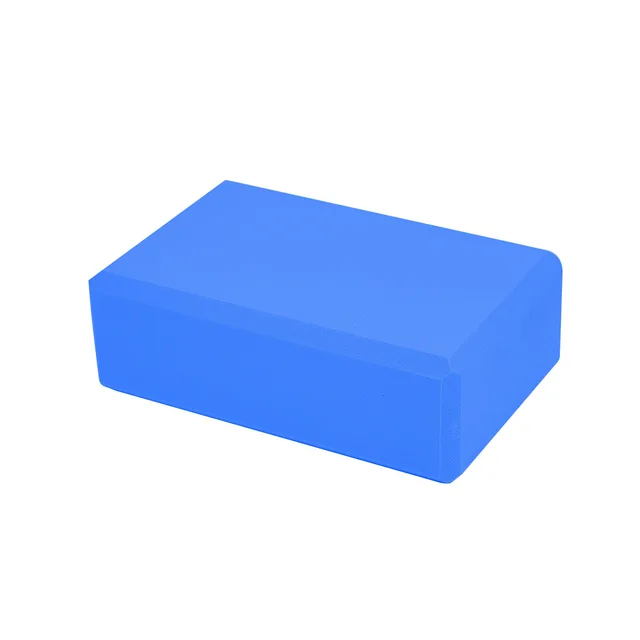Gym Fitness Yoga Blocks 2021 Hot EVA Yoga Cork Block Pilates Foam Brick Home Stretch Exercise Training Bodybuilding Equipment Blue