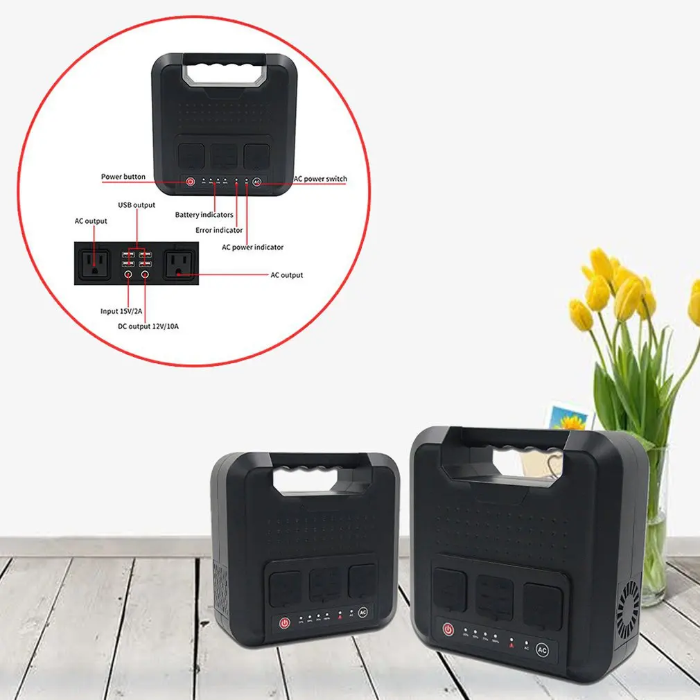 300W Портативный хранения источник питания с инвертором зарядное устройство на солнечной батарее для внешнего использования высокое