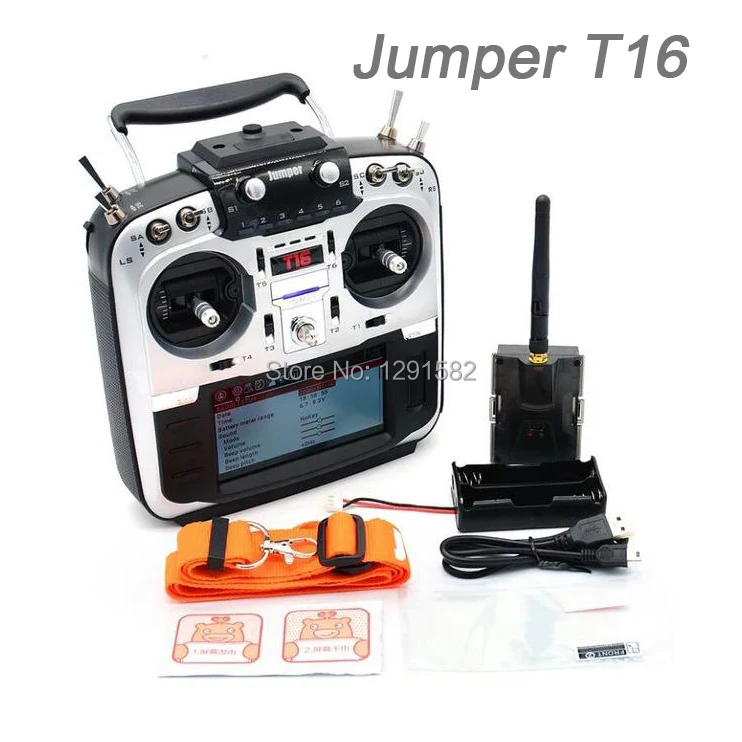 

Jumper T16 Module 2.4G 16CH 4.3 inch LCD Open Source Multi-protocol Radio Transmitter JP4-in-1 RF for FPV Racing Drone Aircraft