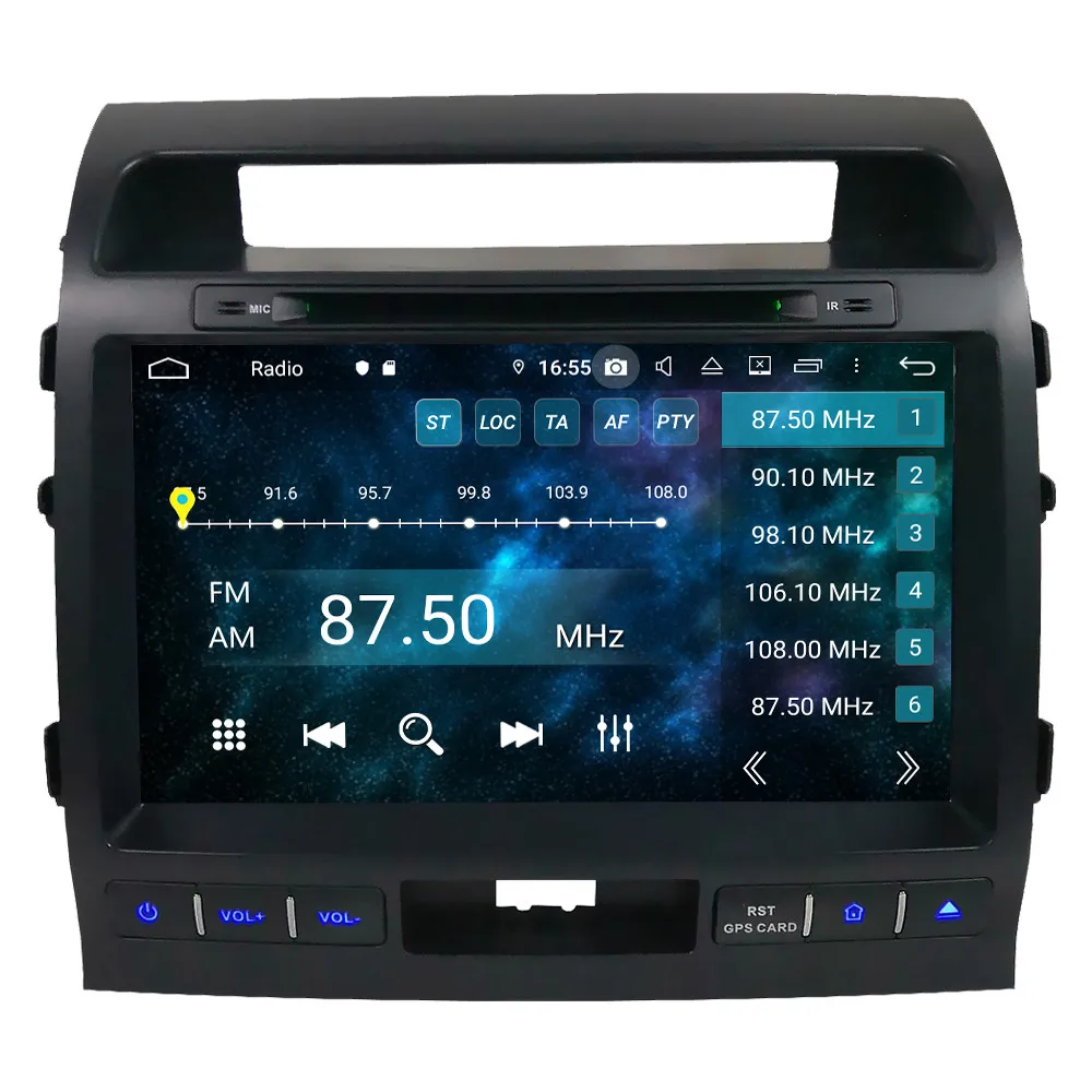 Klyde 10," ips 4G Android 9 Восьмиядерный 4 Гб ОЗУ 64 Гб ПЗУ DSP автомобильный DVD мультимедийный плеер для Toyota Land Cruiser 200 LC200 2008-15