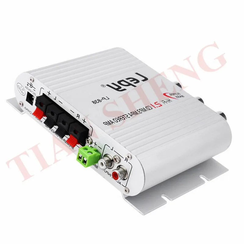 Lepy LP-838 LP838 мини Hi-Fi 2,1 усилитель звука для автомобиля 12V 20 Вт* 2 MP3 MP4 автомобильный стереоплеер Авто звуковой сабвуфер усилитель