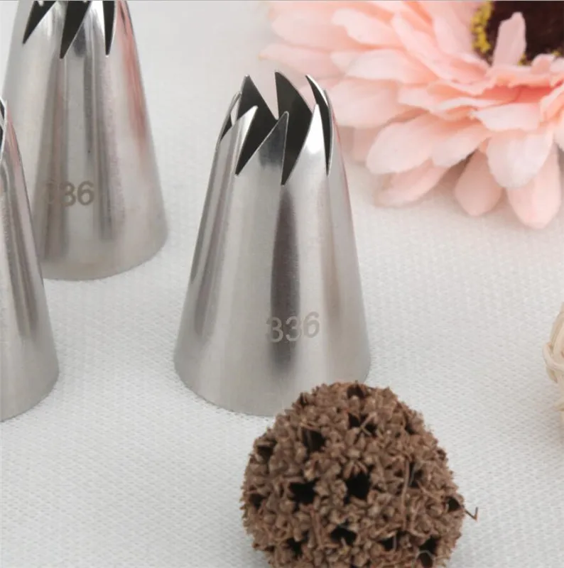 #336 Large Size Icing Piping Nozzle Cake Cream Decoration Head Bakery Pastry Tips Stainless Steel Cake Decorating Tool