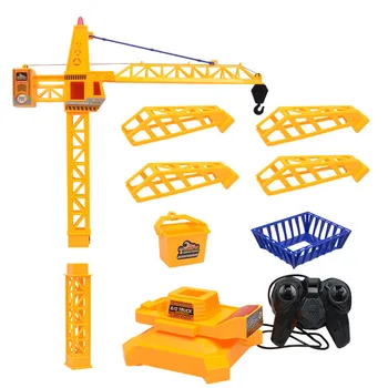 

In stockRc Crane 2.4G Remote Control Simulation Sound Effect 6 Channel with Music Tower Crane Engineering Vehicle Christmas gift