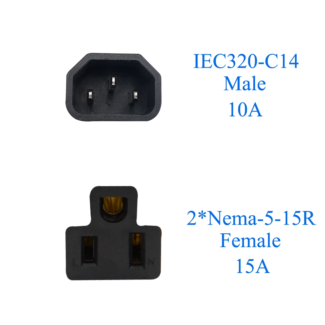 JORINDO UPS IEC 3   C14-2X US   й Y , C14-Nema 5-15R 1-2 ÷ Y й 