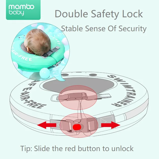 Mambobaby Baby Neck Float Infant Swimming Ring Newborn Non-inflatable Buoy Toddler Swimming Circle Tub Pool Accessories Toys 4