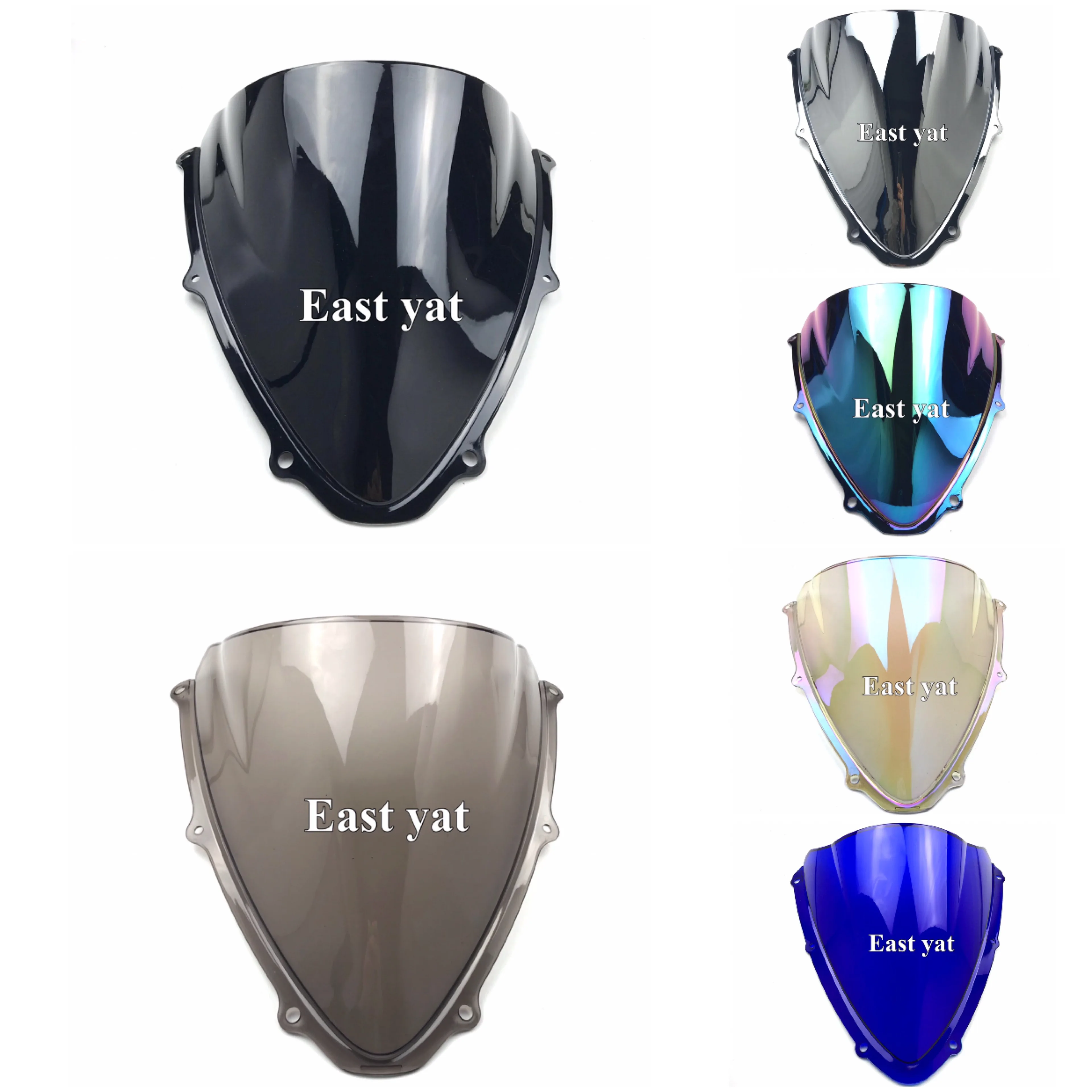 GSXR600 Motorcycle Double Bubble Windshield Wind Screen For Suzuki GSXR 600 750 K6 2006 2007 06 07 motorcycle windshield