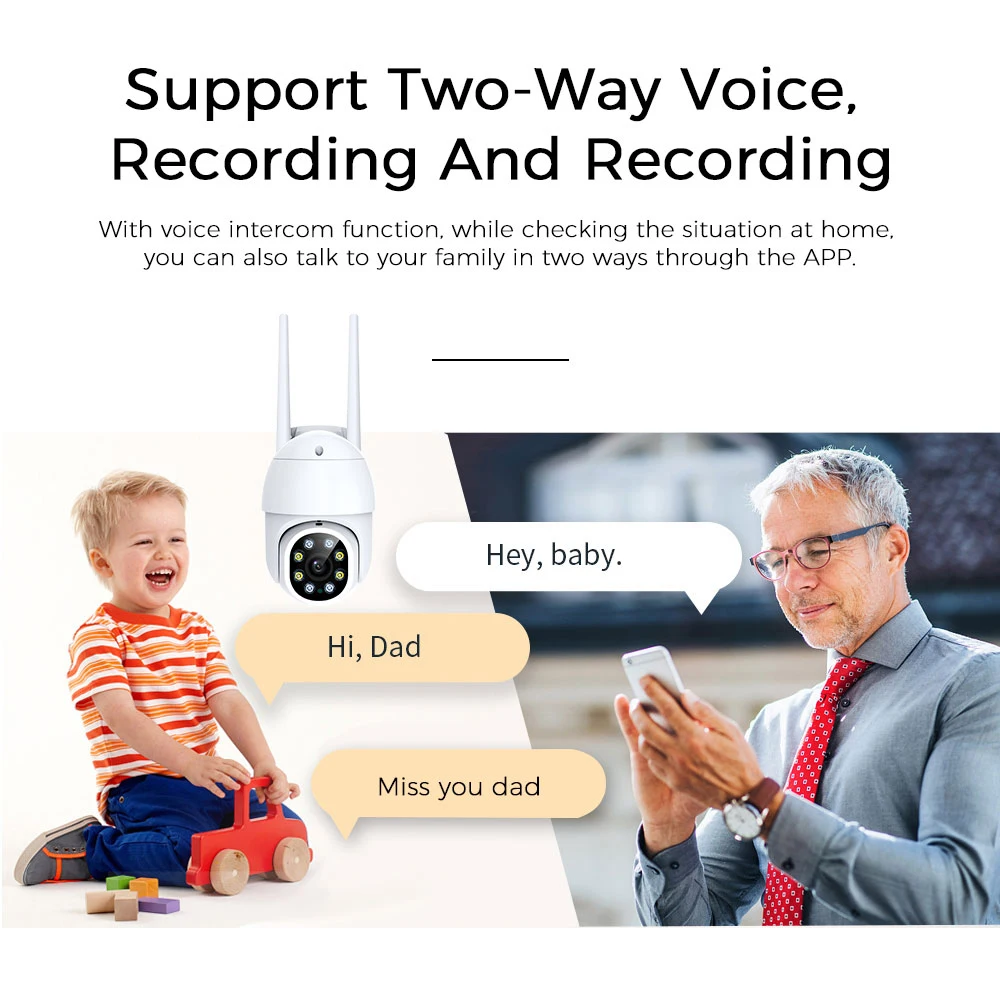 Outdoor PTZ Wireless CCTV 1080P Full HD ip Camera Wifi Security Camera Action Detection Waterproof Surveillance Camera With Wifi