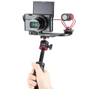 

High Versatility Smartphone Vlog Mount Plate For Gopro DSLR Camera Cold Shoe Vlog Essential Microphone LED Stand