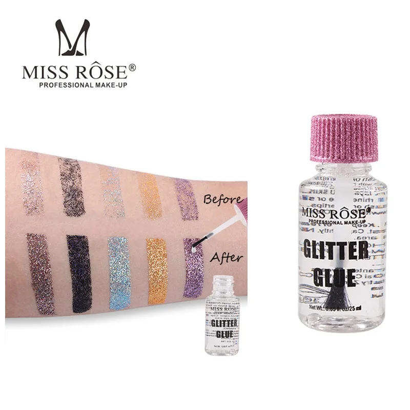 Miss Rose 25ml Eye Glue Glitter Eyeshadow Lips Body Powder Shimmer