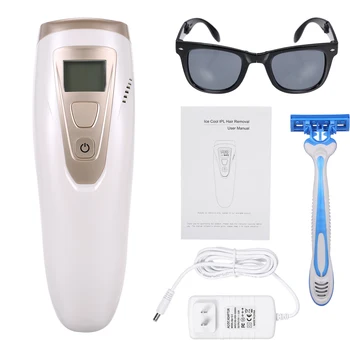 

IPL Laser Hair Removal Painless Permanent Epilator with Ice Cool Function for Women Men Facial Body Hair Remover Home Travel
