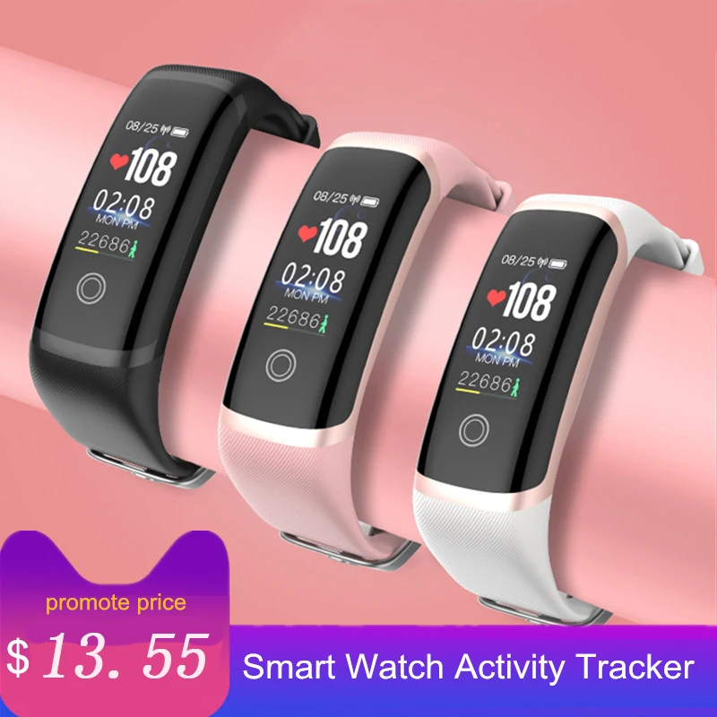 

New Smart Watch Tracker Men Waterproof Smartwatch Women Heart Rate Monitor Fitness Tracker smart bracelet band PK honor band 5