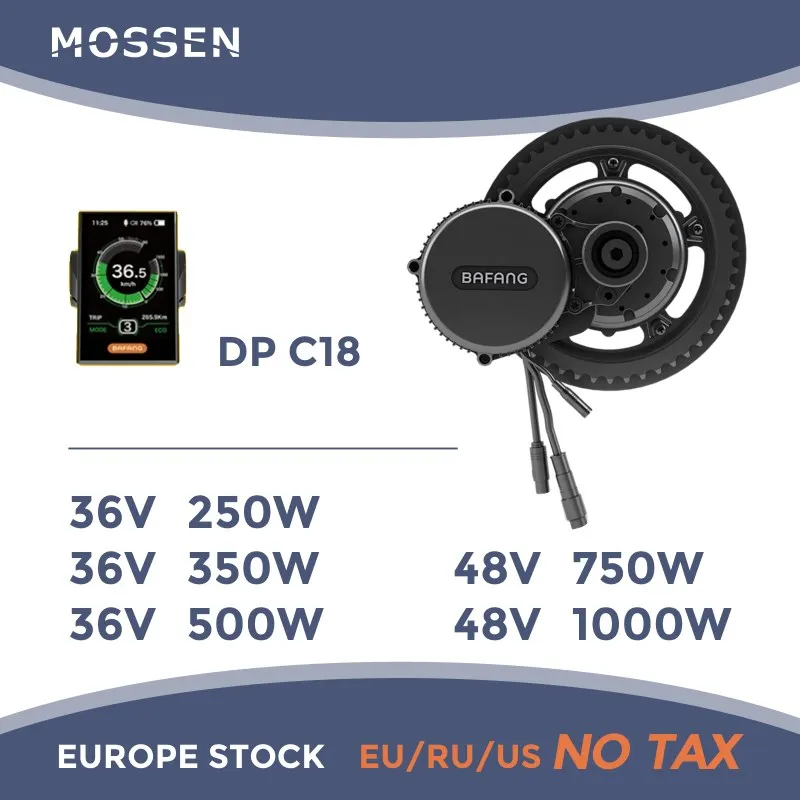 Мотор Bafang BBSHD BBS03 1000 Вт 8fun средний привод для электровелосипеда комплект