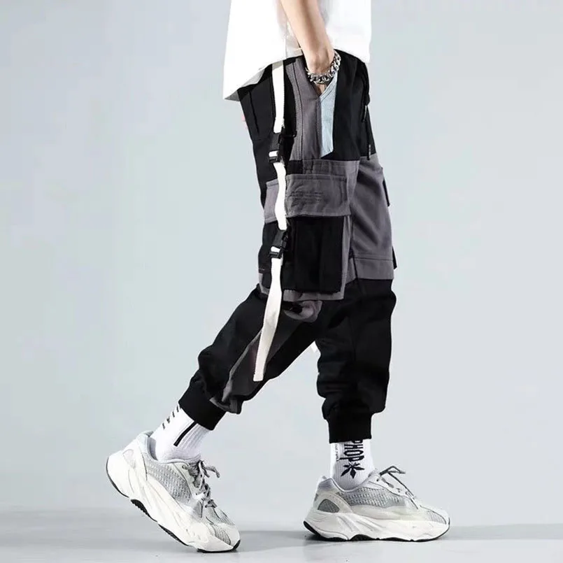 Sport jogging trousers wide leg pants fashion pants fashionable wide leg pants Men Joggers Cargo Techwear Pants Baggy Pant Tactical Mens Tracksuits Harem Pants For Boys