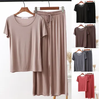 

женские блузки костюмы футболки футболка женская одежда Summer 2 piece set women Short Sleeve mujer pantalones Wholesale Z4 2020