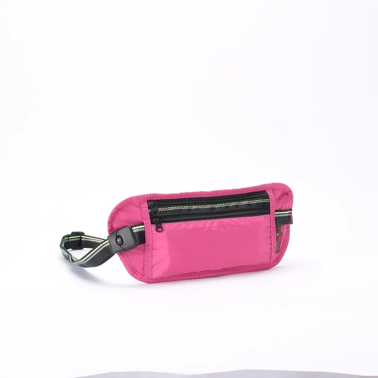 YINJUE sports waist bag neutral outdoor travel running Hip Waist pack Soft nylon 6 phone women gym Fitness Fanny pack waistbags