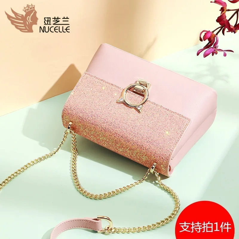

Bag Lady 2019 On Joker Black Slung Single Shoulder Bag Chain Bag