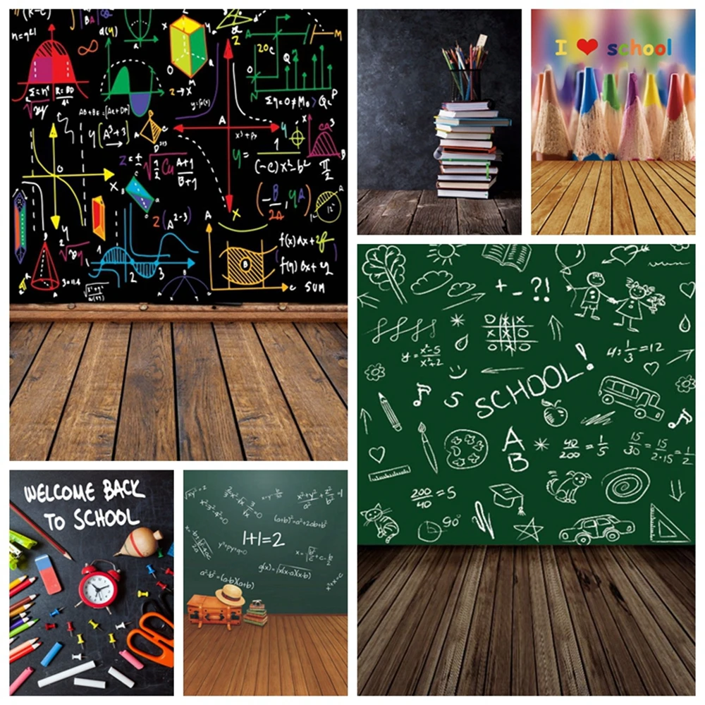 Welcome Children Back To School Backdrop Baby Portrait Vinyl Photography Background For Photo Studio Custom Photophone Photozone |