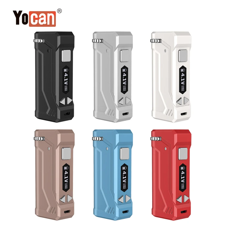 

Vape Mod Yocan UNI Pro Box Mod 650mAh Variable Voltage VV Battery For 510 Thread Thick Oil E Cigarette Mods with OLED Screen