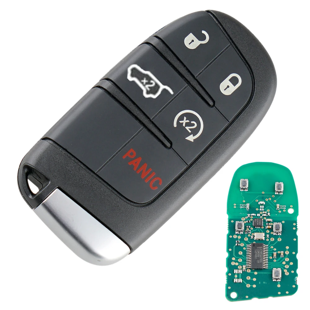 433 МГц 5 кнопки дистанционный ключ-брелок от машины с чипом M3N40821302 для Jeep Grand Cherokee