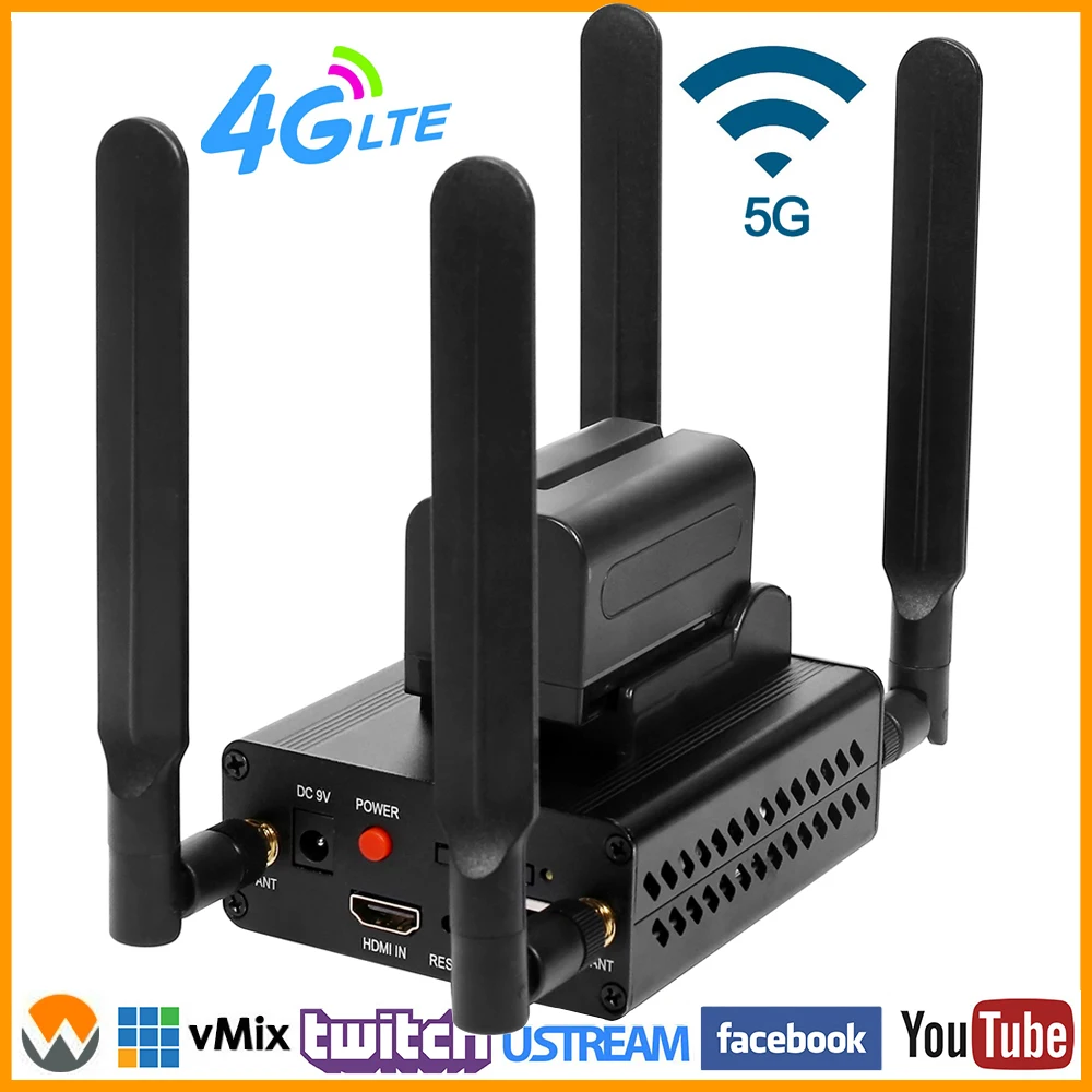 

4G LTE HDMI To IP HD Video Encoder H.264 Live Streaming Encoder HDMI To RTMP Transmitter H.264 WiFi Video Encoder