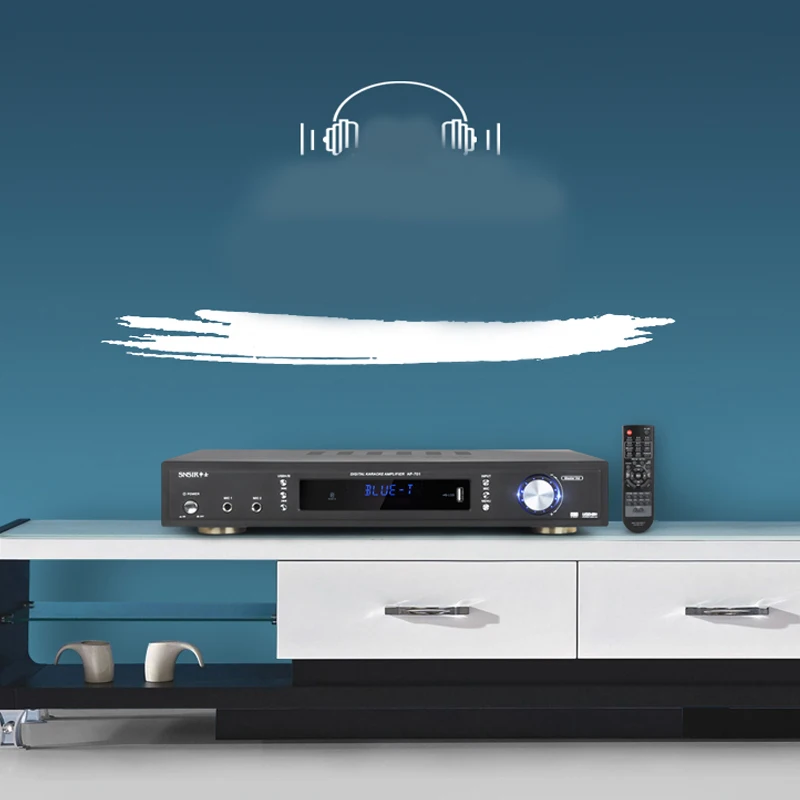 Kaolanhon 220 В 1250 Вт AP-701 высокой мощности 5,1 Bluetooth усилитель домашний HIFI Цифровой аудио 4~ 16 Ом сабвуфер усилитель с USB SD