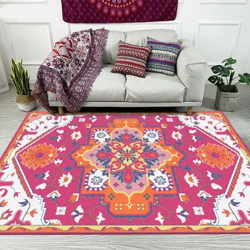 

Moroccan Living Room Large Carpet Home Vintage Area Rugs For Bedroom Tapete Sofa Coffee Table Rug Study Room Ethnic Floor Mats