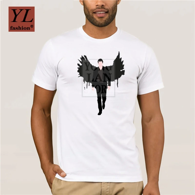 2019 футболка Lucifer Morningstar базовая с графикой Милая из 100 хлопка большие размеры
