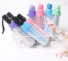 

Transparent Umbrella Cherry Blossom Strong Stand Whole Sale Fashion Umbrella Brand Plegable Guarda Chuva Transparente