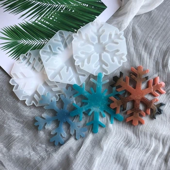 

Christmas Snowflake Coaster Casting Silicone Mould DIY Crystal Epoxy Resin Mold 1XCA