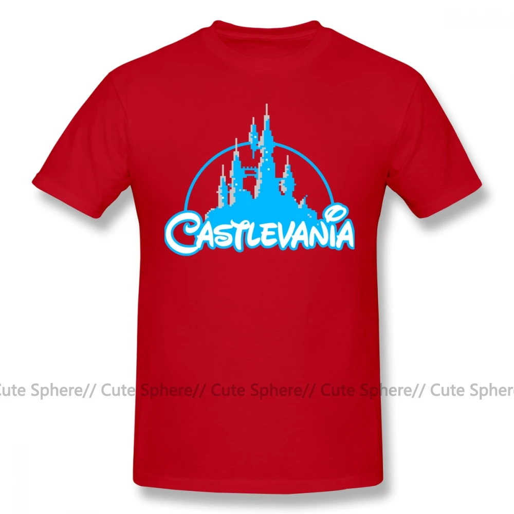 Castlevania футболка Castlevania 4xl Рубашка с короткими рукавами футболка 100 хлопок модный Забавный принт человек футболка - Цвет: Red