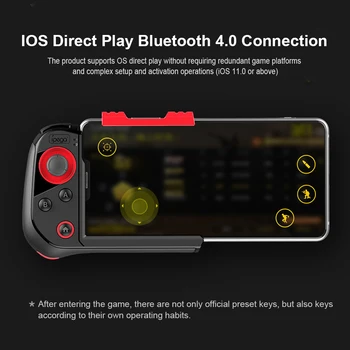 

Bluetooth Mobile Game Controller Space-saving Game Console Lightweight Wireless Gamepad for PUBG iOS Android Phone