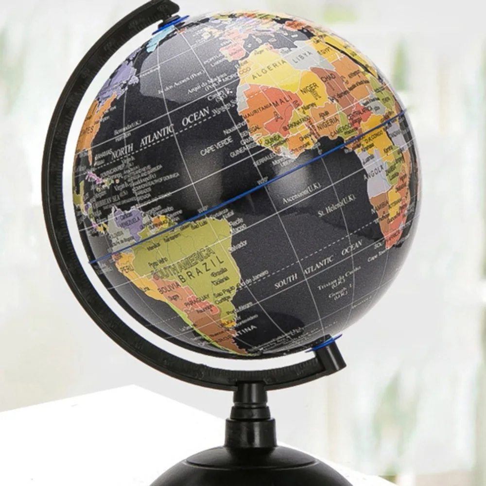 20 см Глобус Океаническая карта мира с поворотной подставкой, обучающая игрушка для изучения земли и местоположения