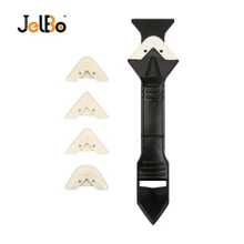 JelBo силиконовый скребок для шпаклевки затирки ручной инструмент 3 в 1 кухонный очиститель для окон скребки набор для отделки затирки для чистки пола