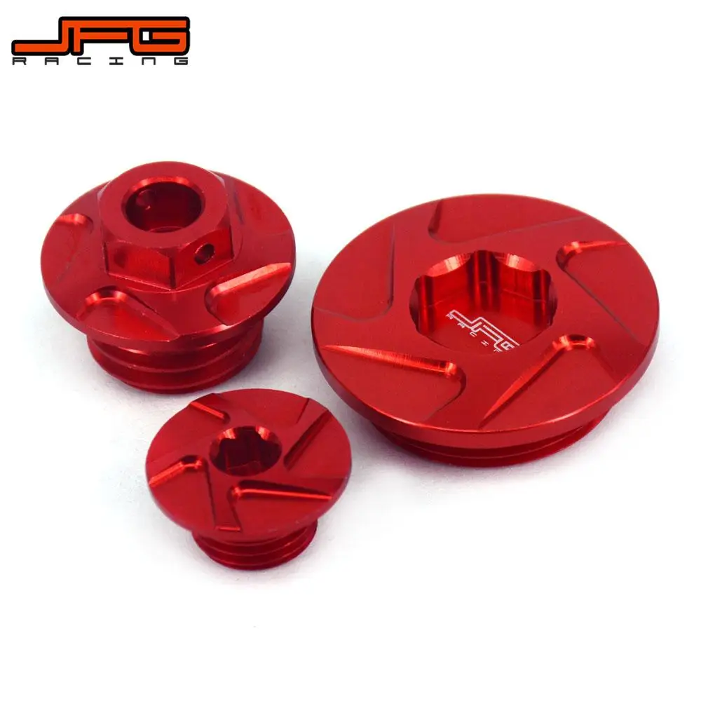 

Motorcycle CNC Engine Timing Oli Filter Plugs Screw Bolts Set For HONDA CRF150R CRF250R CRF450R CRF450X Super Cub 125 CA125A