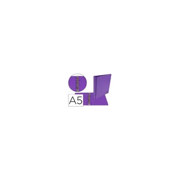 

4 Ring Folder 25 MM round LED paper A5 CARTON lined PVC Violet
